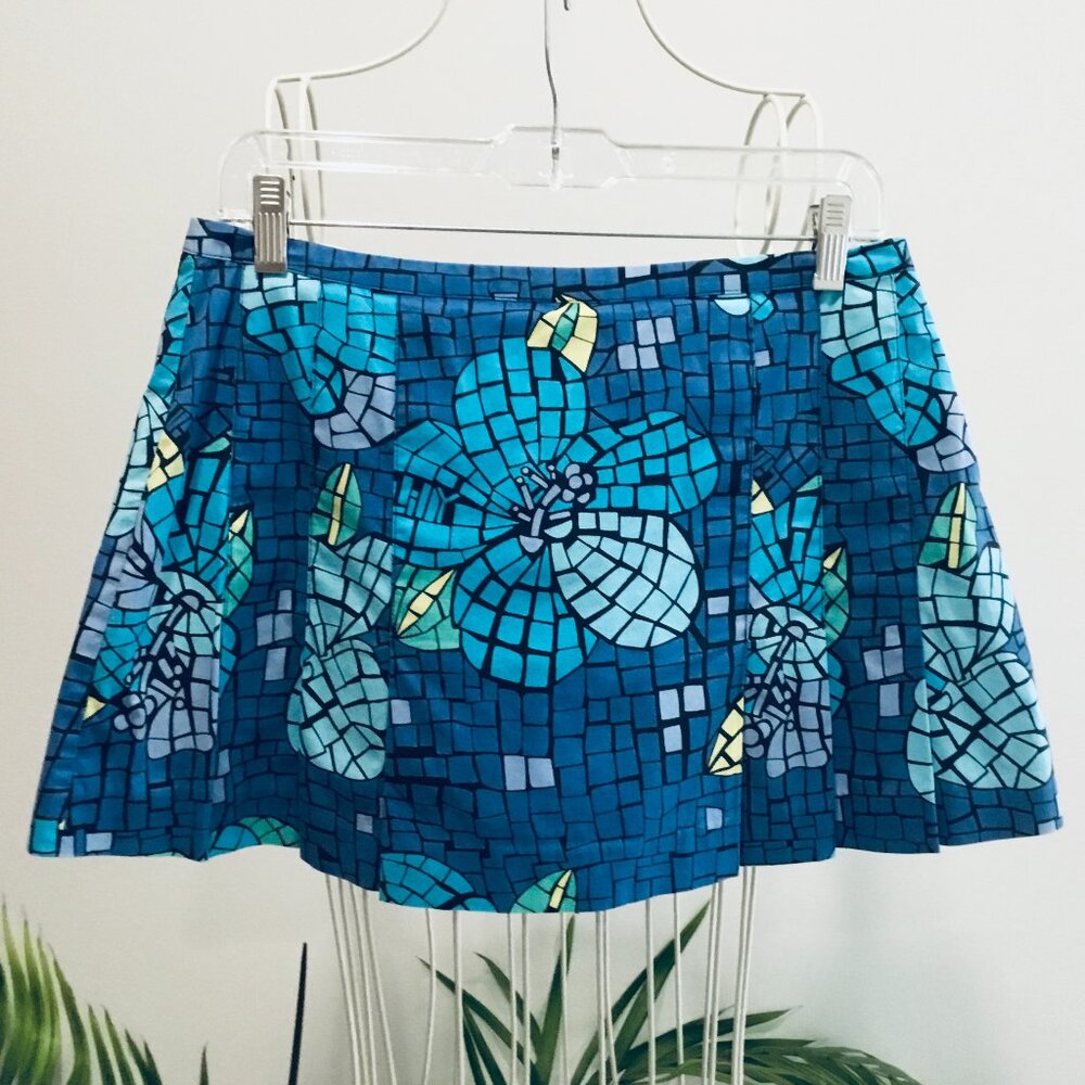 Lilly Pulitzer Blue Floral Skort - Size 6